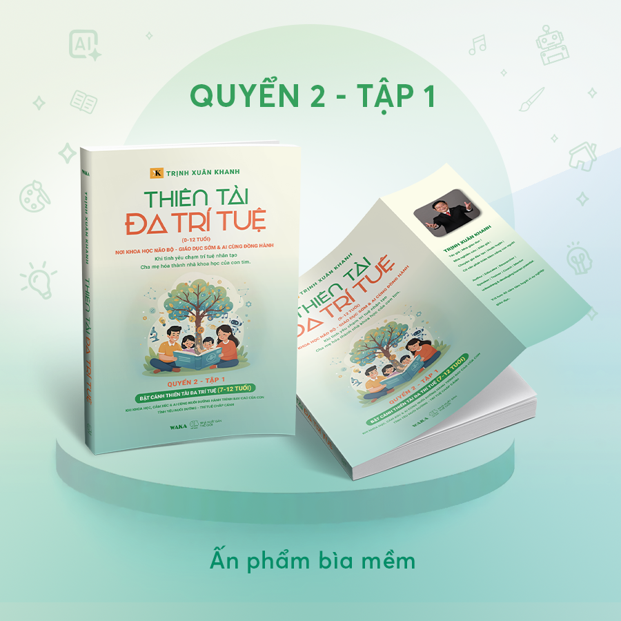 Bộ
						
										
										Thiên Tài Đa Trí Tuệ (0-12 Tuổi) - Quyển 2 - Tập 1 - Bật Cánh Thiên Tài Đa Trí Tuệ (7-12 Tuổi)