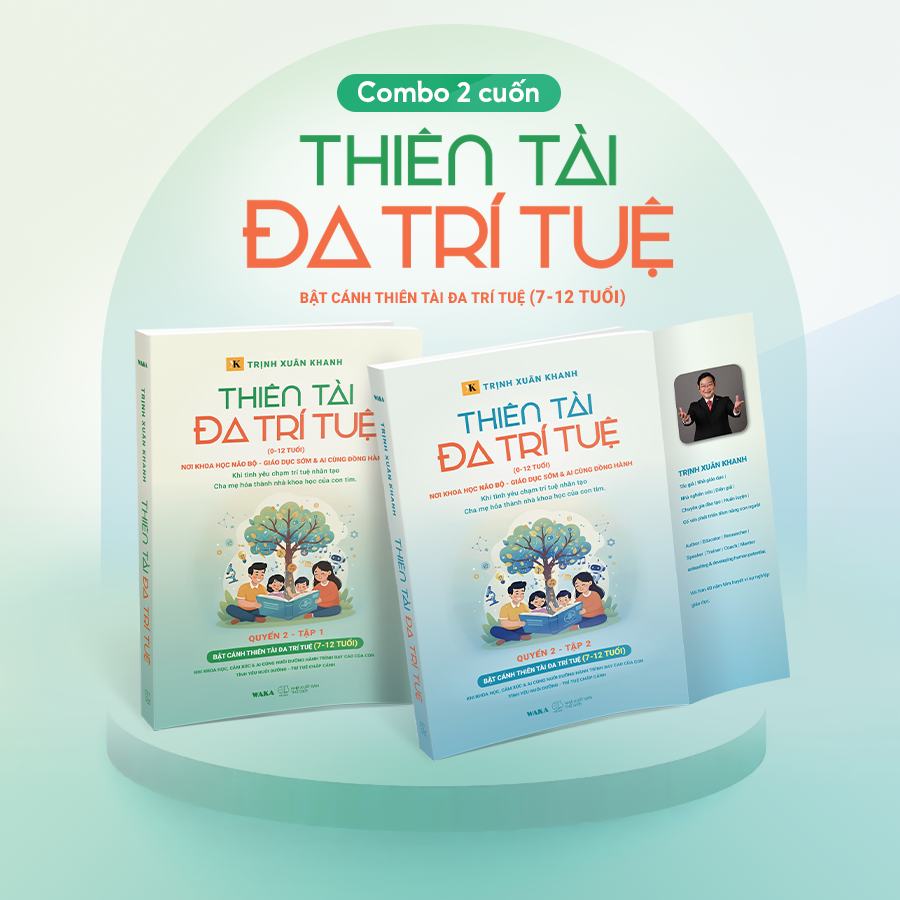 Bộ
						
										
										Thiên Tài Đa Trí Tuệ (0-12 Tuổi) - Quyển 2 - Tập 1 - Bật Cánh Thiên Tài Đa Trí Tuệ (7-12 Tuổi)