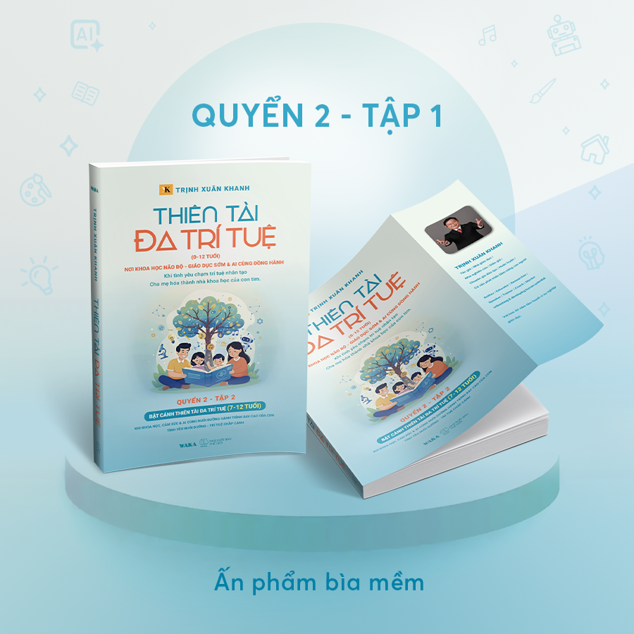 Bộ
						
										
										Thiên Tài Đa Trí Tuệ (0-12 Tuổi) - Quyển 2 - Tập 2 - Bật Cánh Thiên Tài Đa Trí Tuệ (7-12 Tuổi)