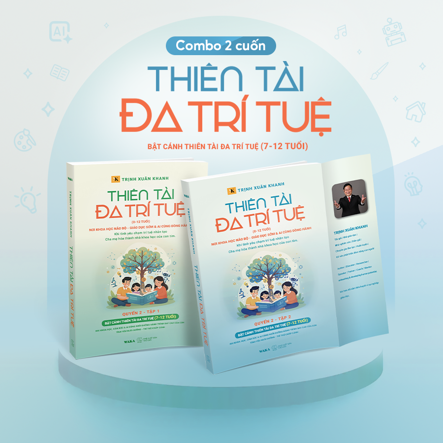Bộ
						
										
										Thiên Tài Đa Trí Tuệ (0-12 Tuổi) - Quyển 2 - Tập 2 - Bật Cánh Thiên Tài Đa Trí Tuệ (7-12 Tuổi)