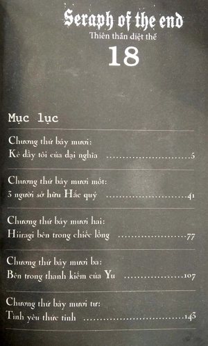 bộ thiên thần diệt thế - seraph of the end - tập 18 (tái bản 2022)