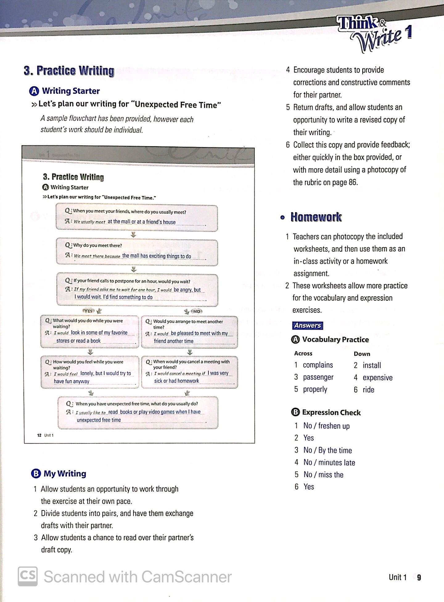 bộ think & write 1 teacher's manual