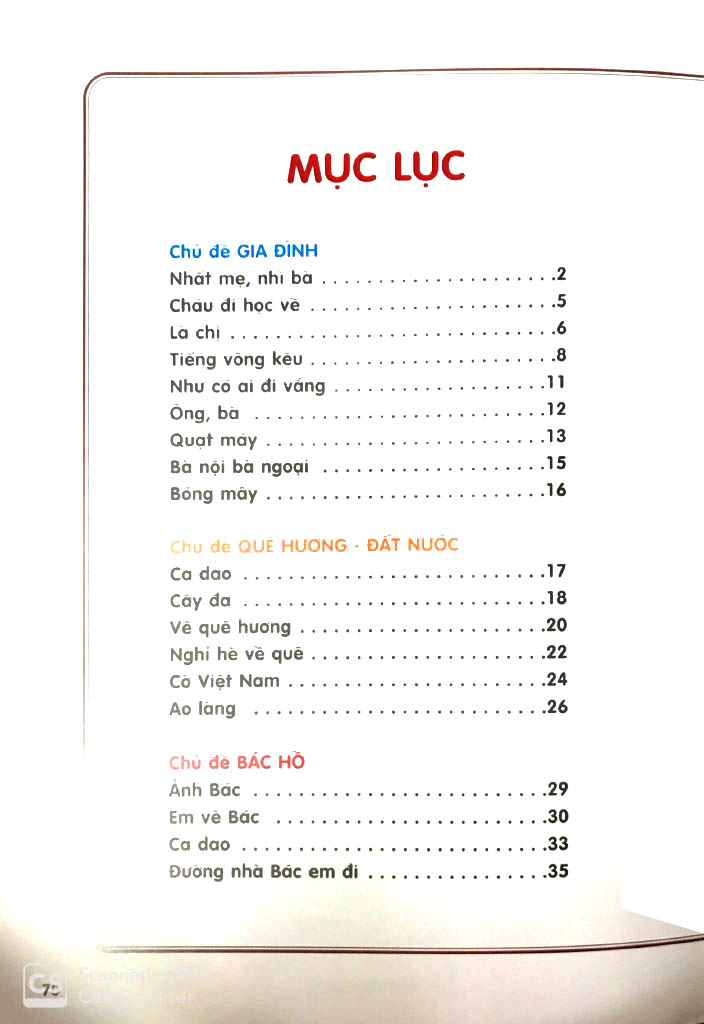 bộ thơ hay cho bé mầm non - tập 1 - chủ đề - gia đình, quê hương - đất nước, bác hồ, nghề nghiệp, bản thân (theo chuẩn chương trình giáo dục mầm non) (tái bản 2019)
