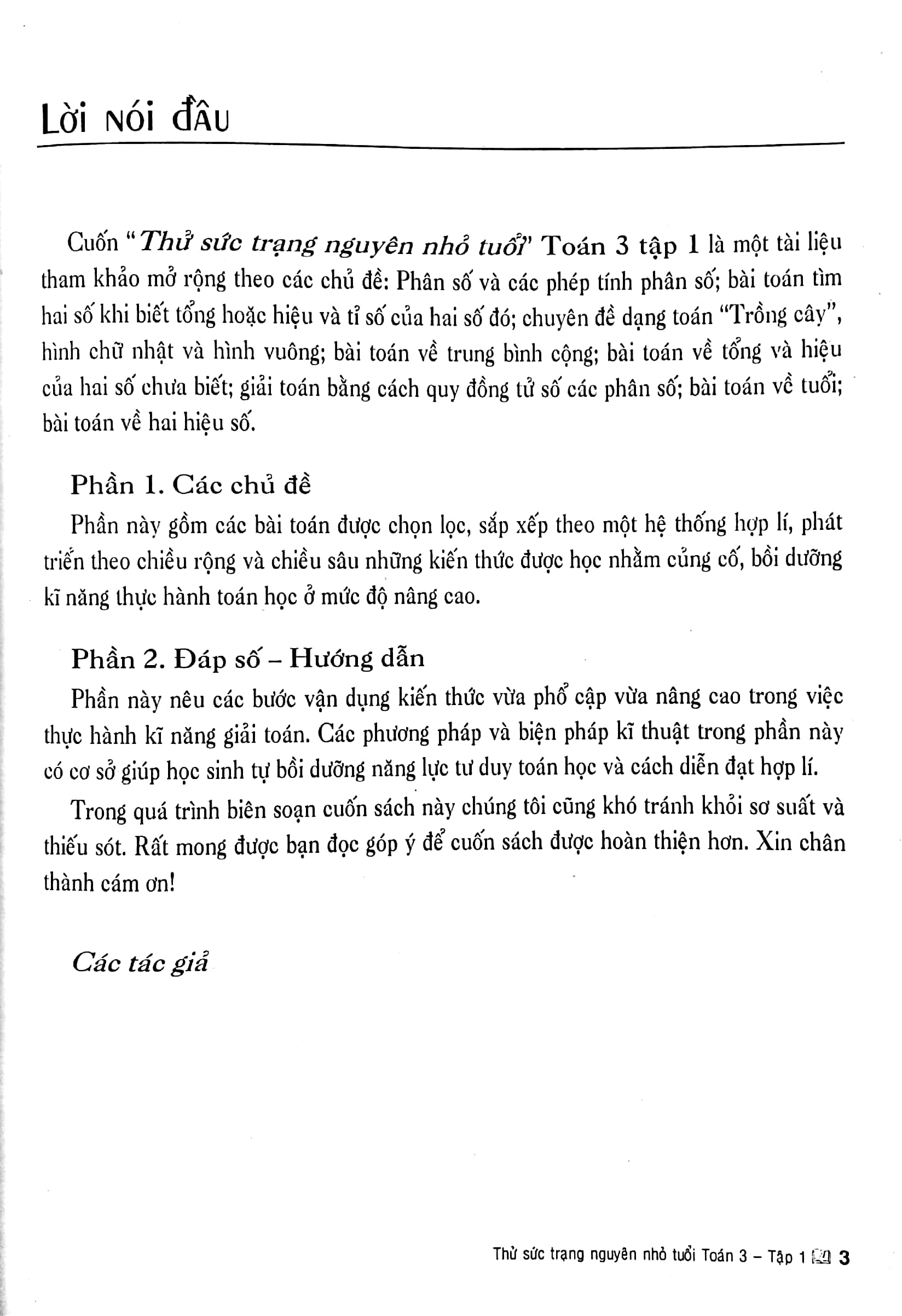 bộ thử sức trạng nguyên nhỏ tuổi toán 3 - tập 1 (biên soạn theo chương trình giáo dục phổ thông mới)