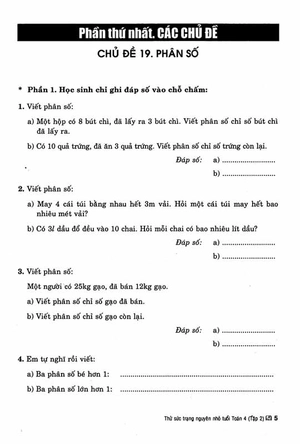 bộ thử sức trạng nguyên nhỏ tuổi toán 4 - tập 2 (dùng chung cho các bộ sgk hiện hành)