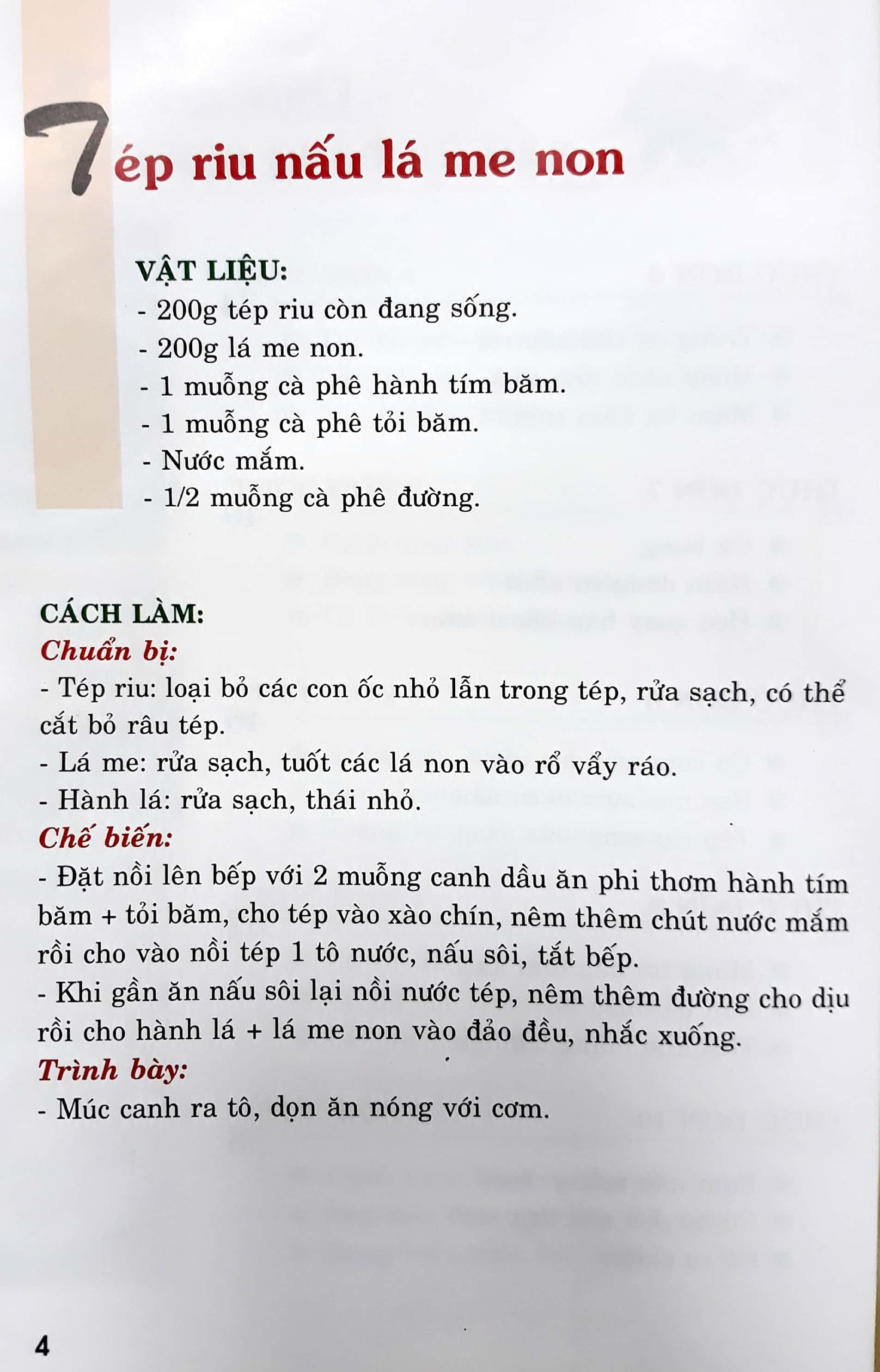 bộ thực đơn món ăn hàng ngày - tập 1