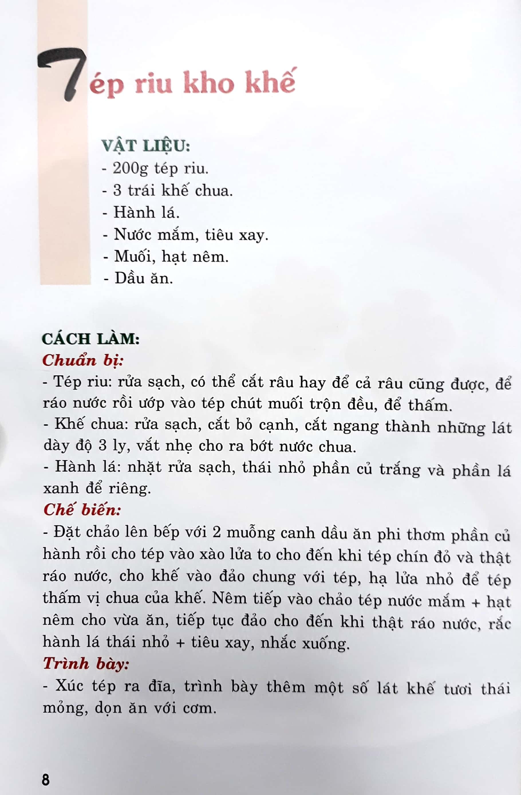 bộ thực đơn món ăn hàng ngày - tập 1