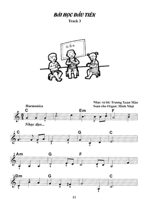 bộ thực hành biểu diễn organ cho thiếu nhi – tập 1