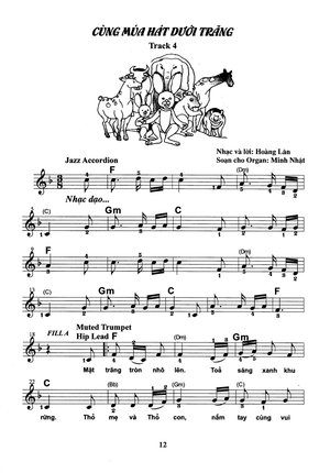 bộ thực hành biểu diễn organ cho thiếu nhi – tập 2