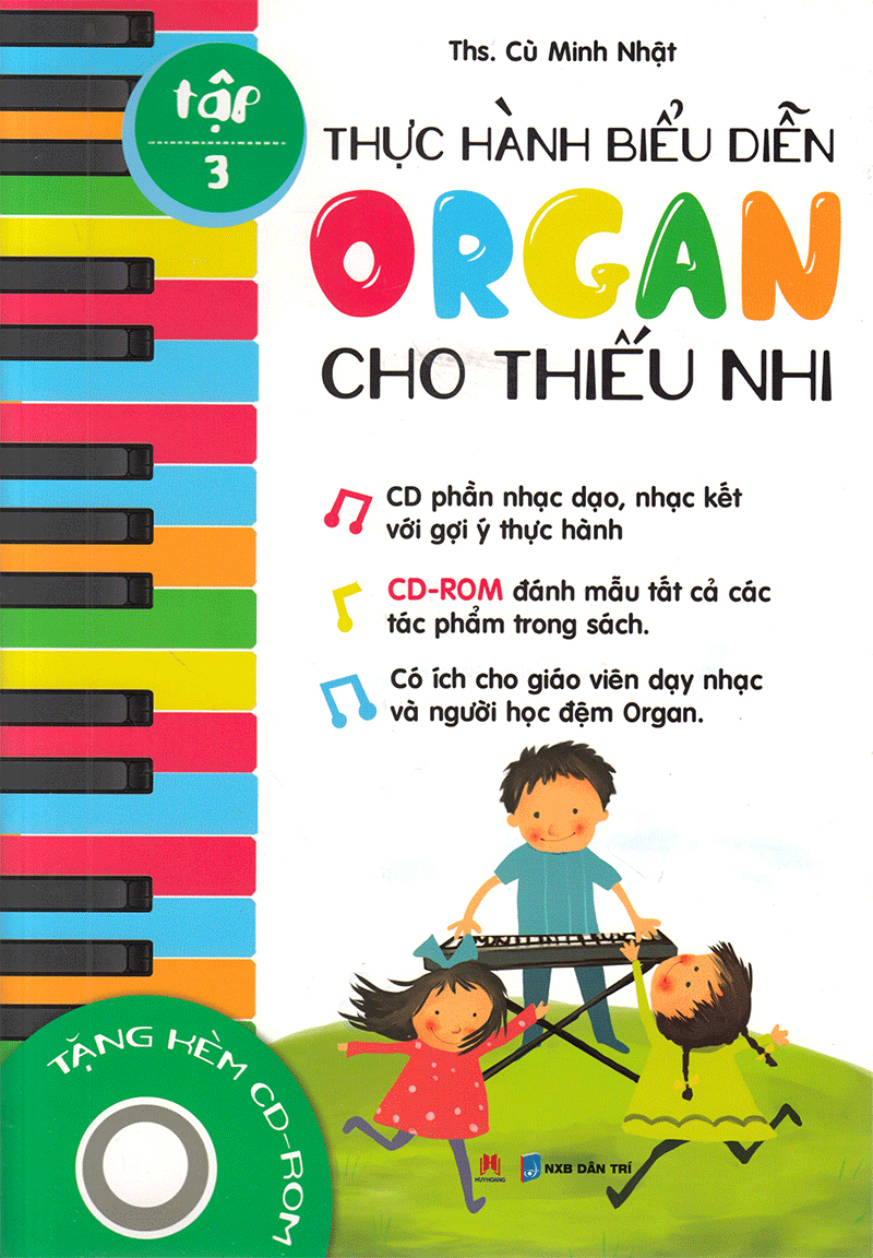 bộ thực hành biểu diễn organ cho thiếu nhi – tập 3
