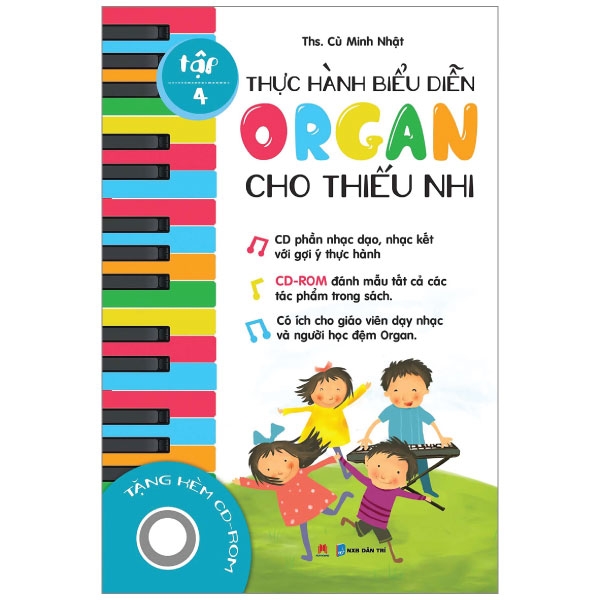 bộ thực hành biểu diễn organ cho thiếu nhi – tập 4