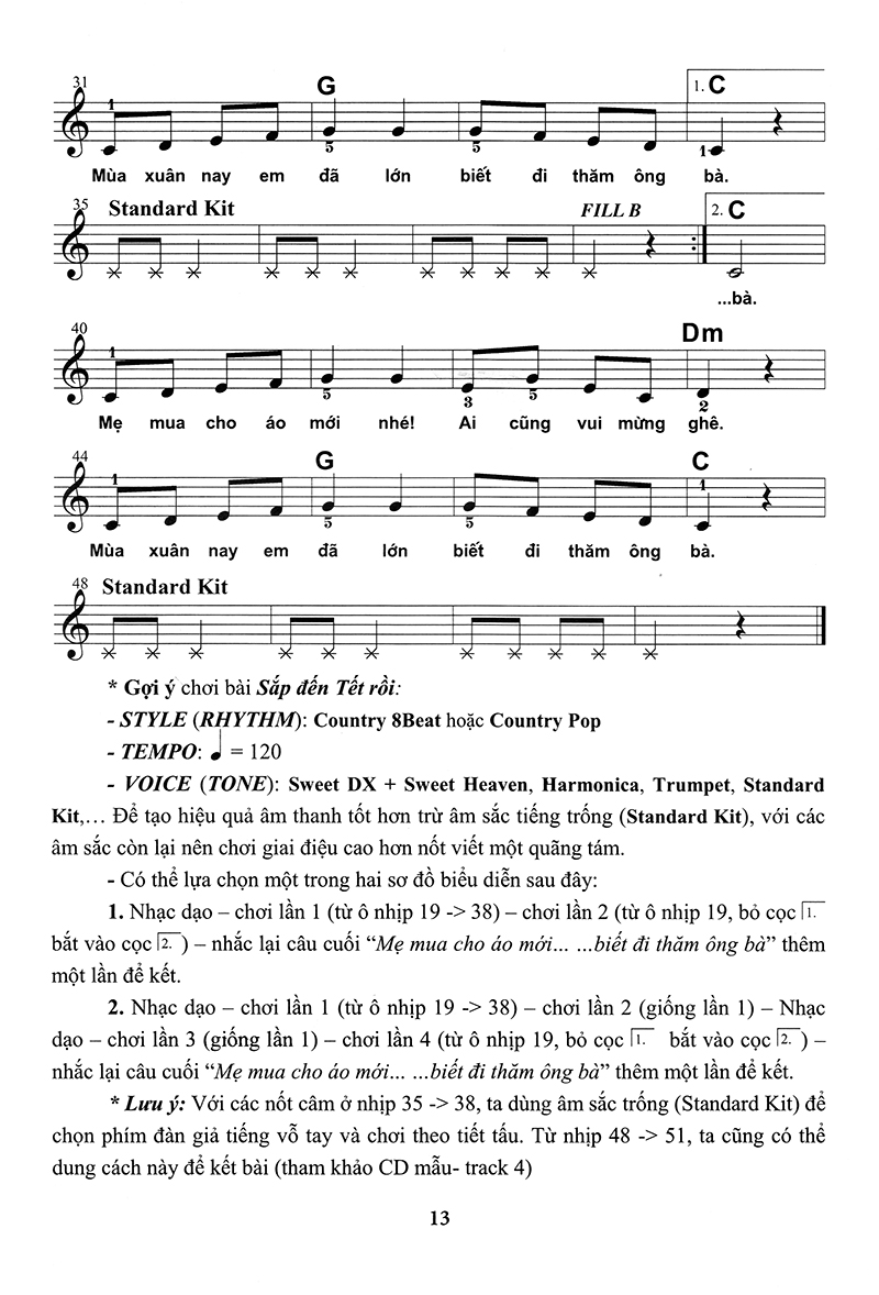 bộ thực hành biểu diễn organ cho thiếu nhi – tập 4