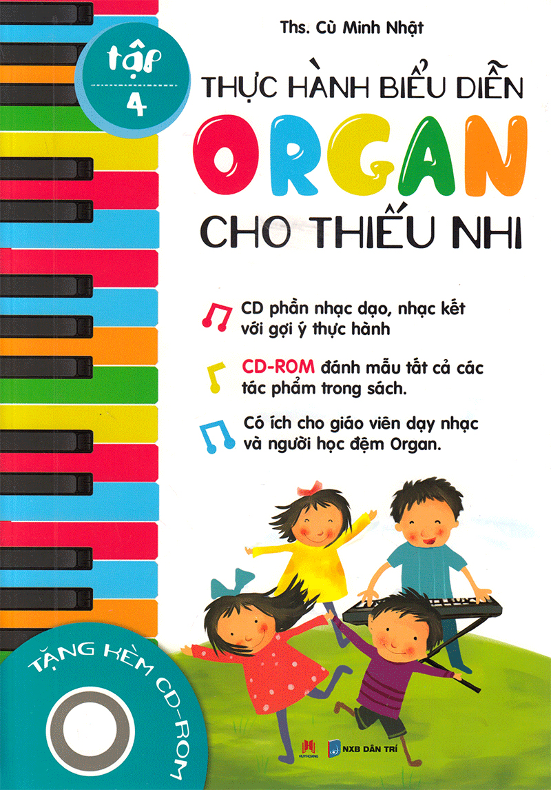 bộ thực hành biểu diễn organ cho thiếu nhi – tập 4