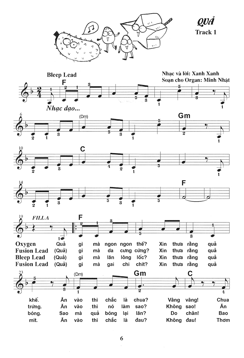 bộ thực hành biểu diễn organ cho thiếu nhi – tập 4