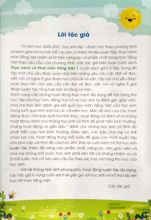 bộ thực hành và phát triển tiếng việt 1 - tập 1