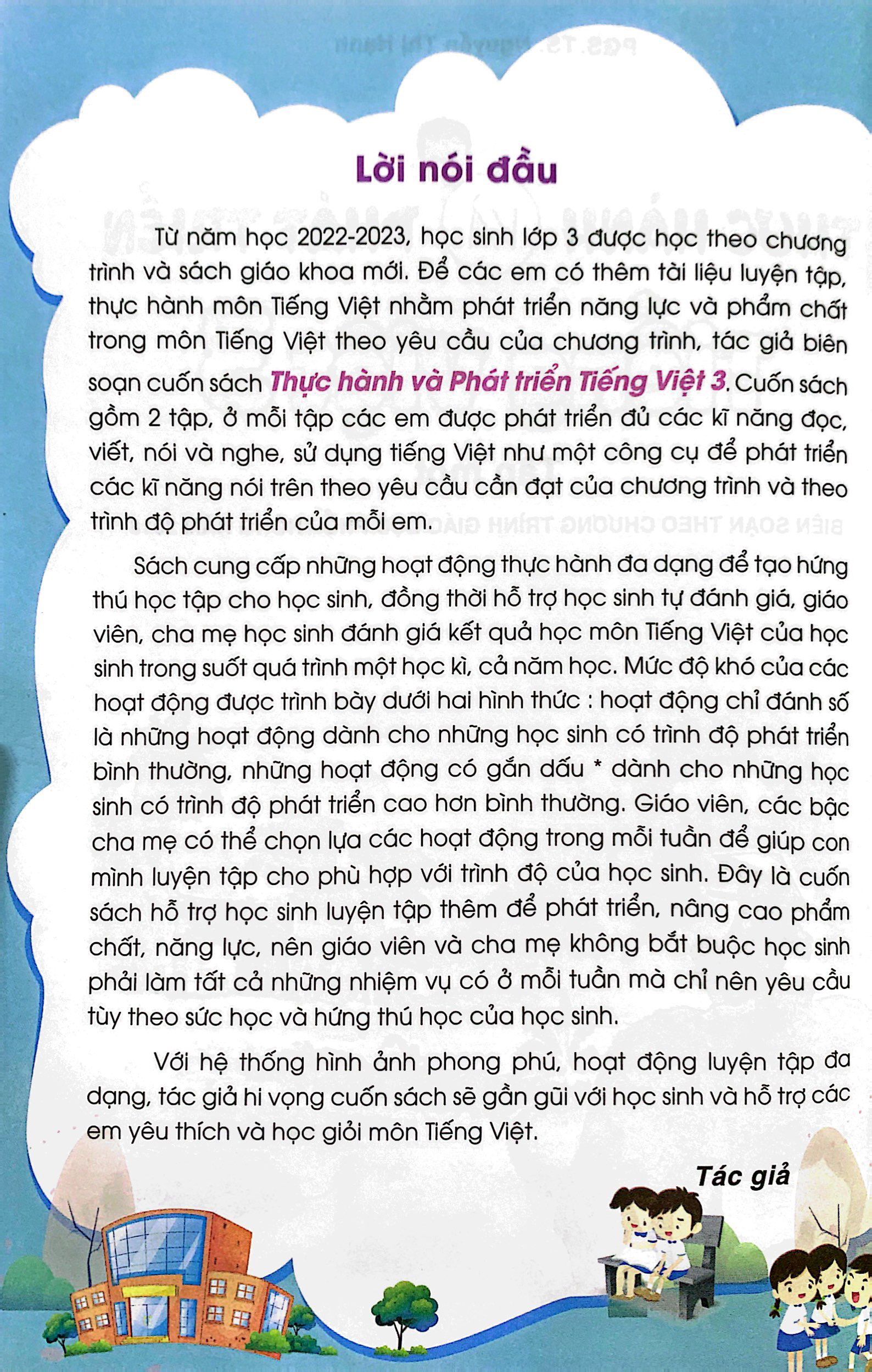 bộ thực hành và phát triển tiếng việt 3 - tập 1 (biên soạn theo chương trình giáo dục phổ thông 2018)