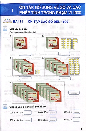 bộ thực hành và phát triển toán 3 - tập một (biên soạn theo chương trình giáo dục phổ thông năm 2018)