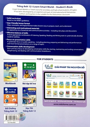 bộ tiếng anh 12 i-learn smart world - student's book (chuẩn)