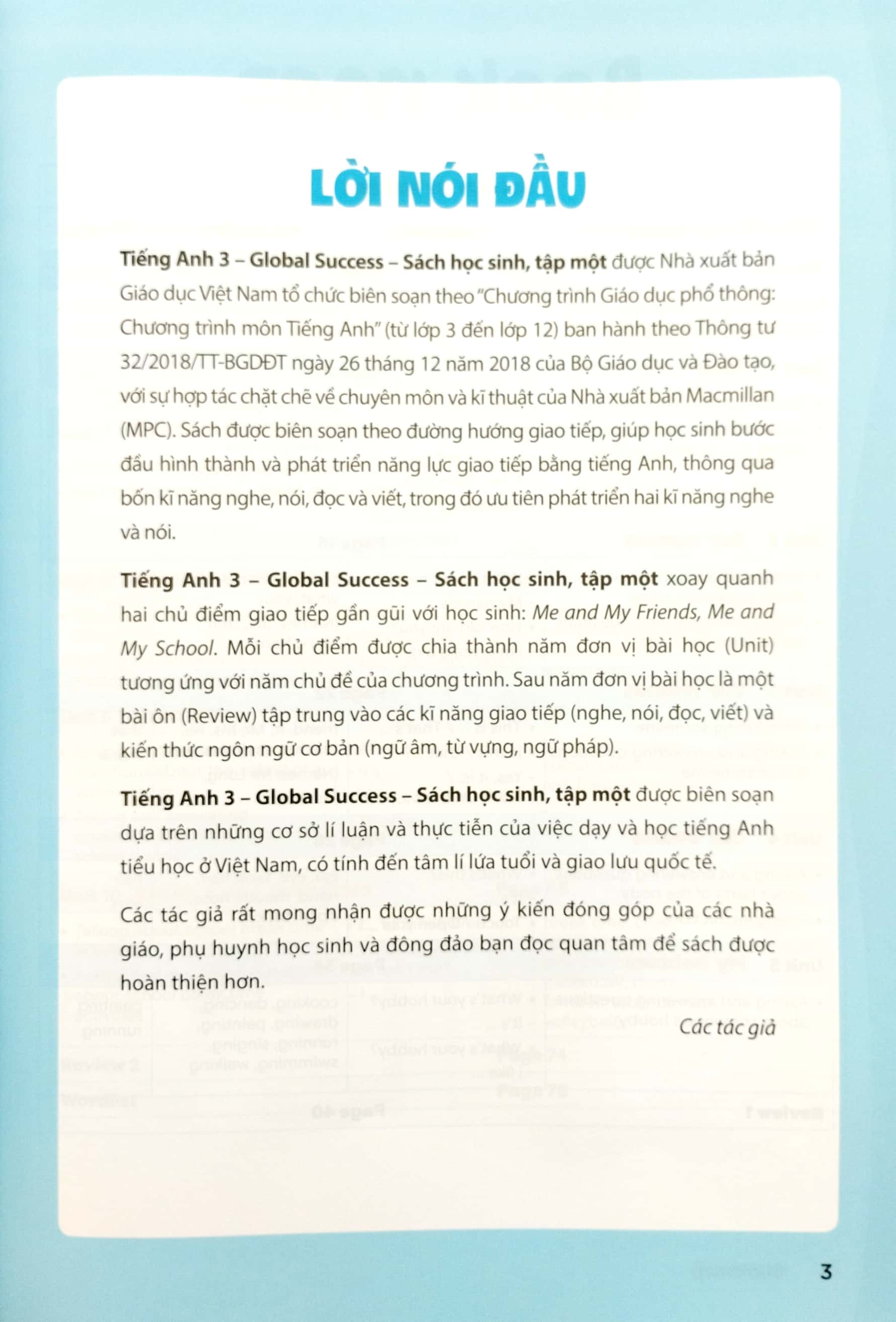 bộ tiếng anh 3 - global success - tập 1 - sách bài học (2023)