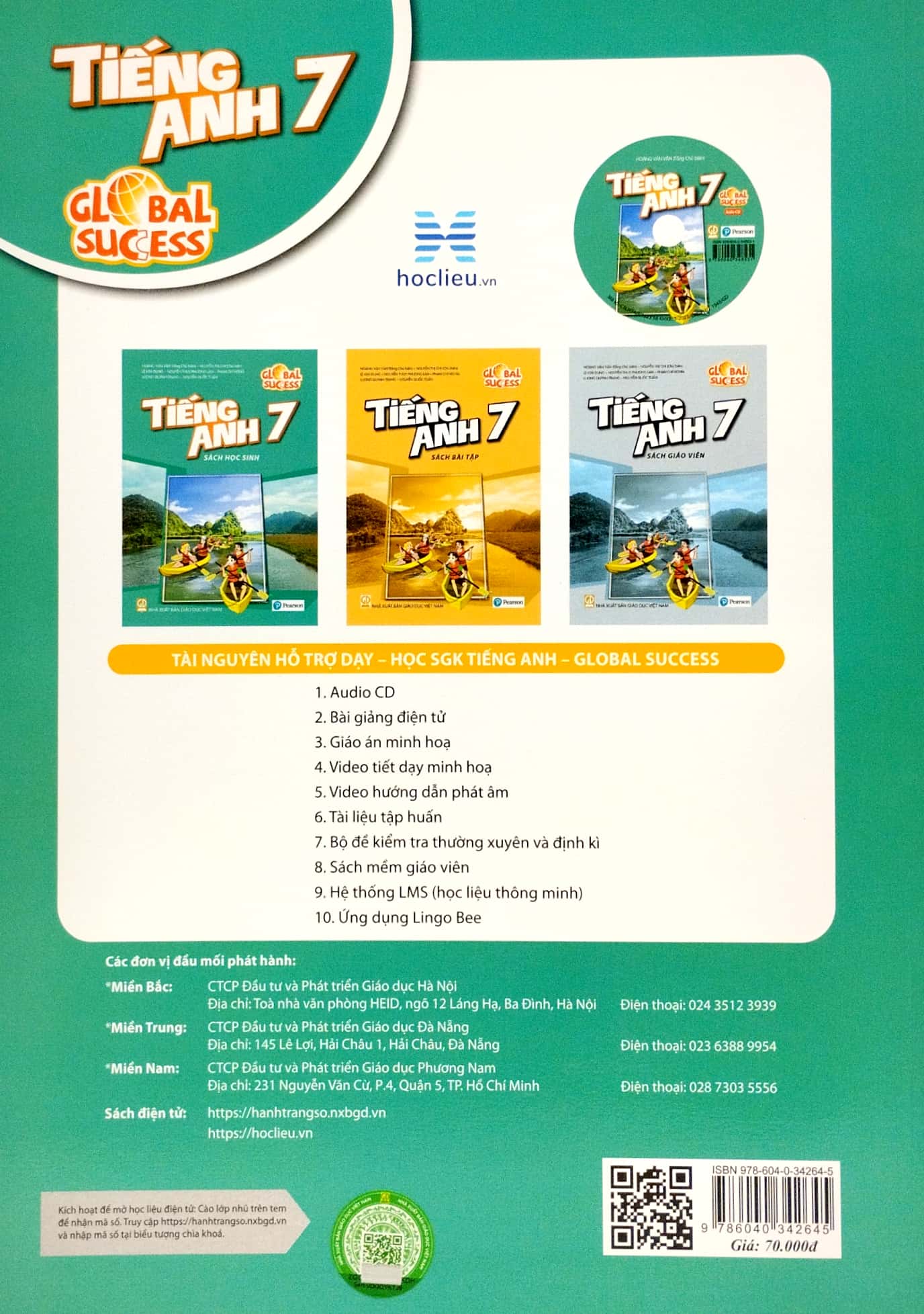 bộ tiếng anh 7 - global success - sách bài học (2023)