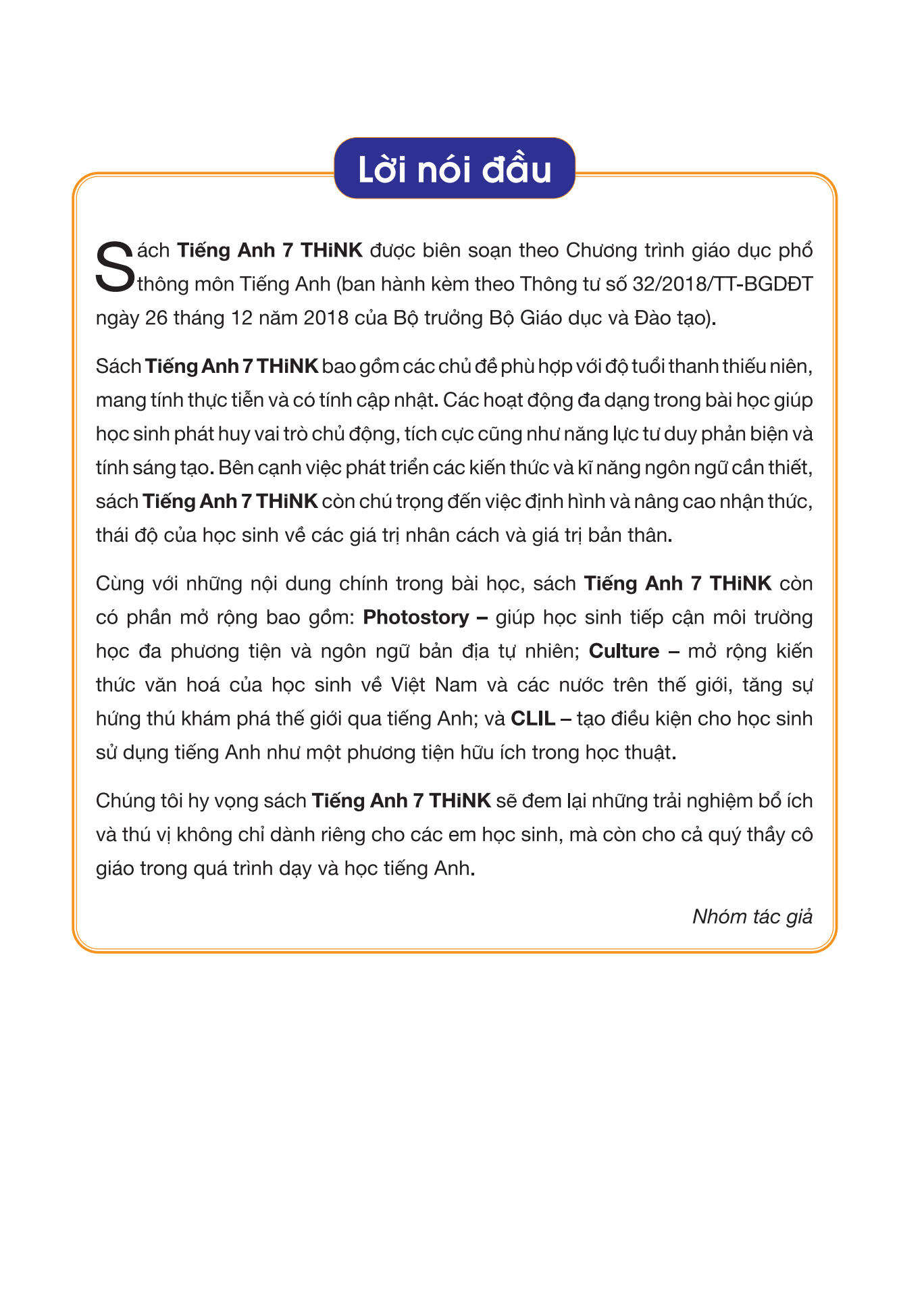 bộ tiếng anh 7 think - student's book