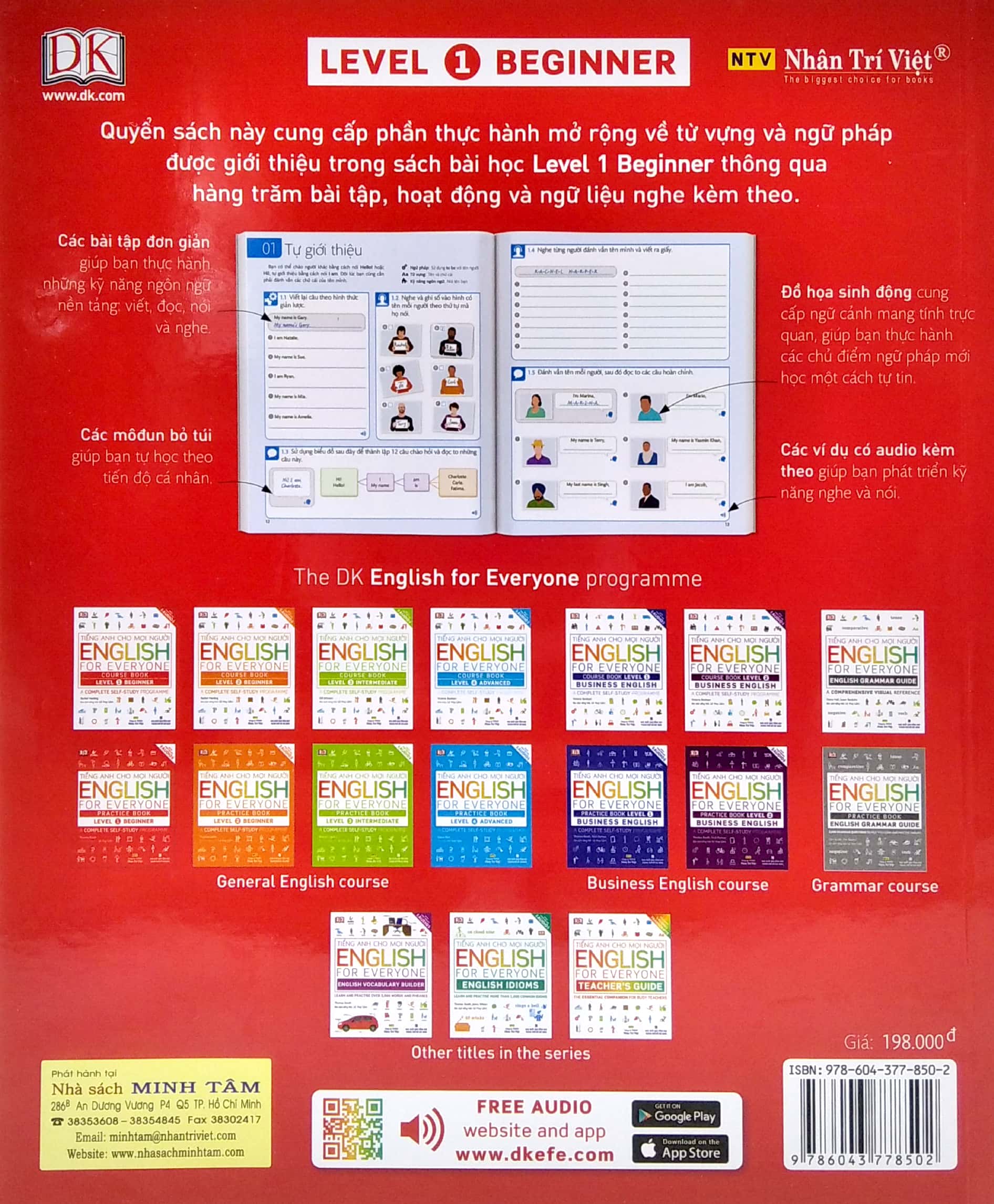 bộ tiếng anh cho mọi người - english for everyone - level 1 beginner - practice book