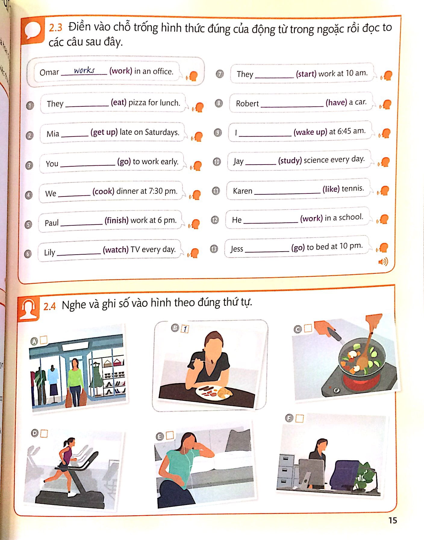bộ tiếng anh cho mọi người - english for everyone - level 2 beginner - practice book (kèm cd)
