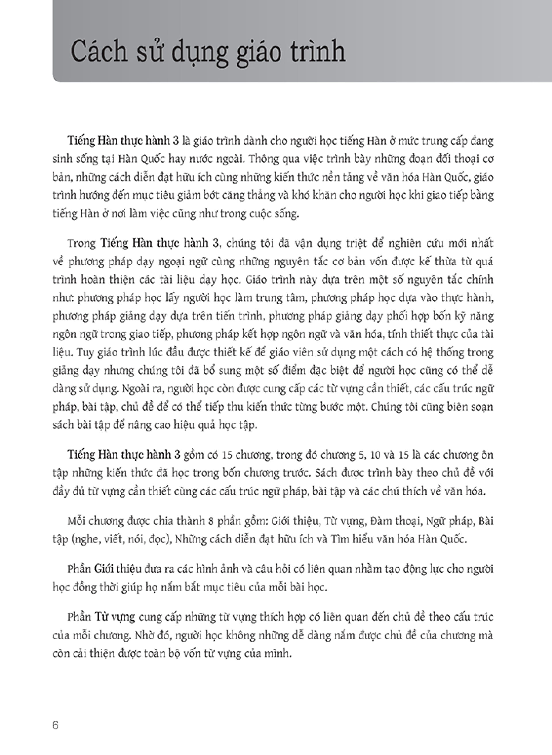 bộ tiếng hàn thực hành - trình độ trung cấp 3 - sách bài học (kèm cd)