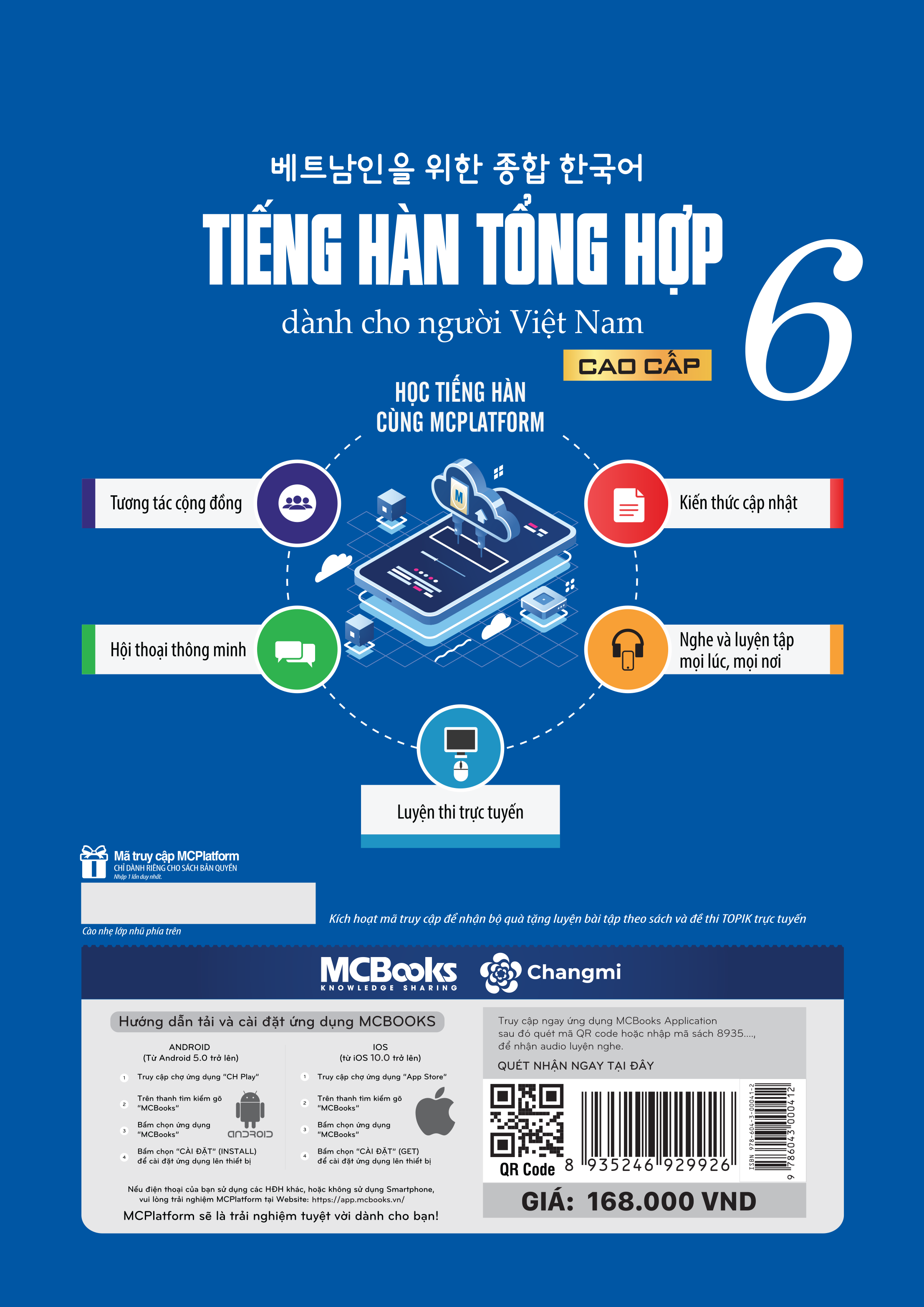 bộ tiếng hàn tổng hợp dành cho người việt nam - cao cấp 6 - bản đen trắng