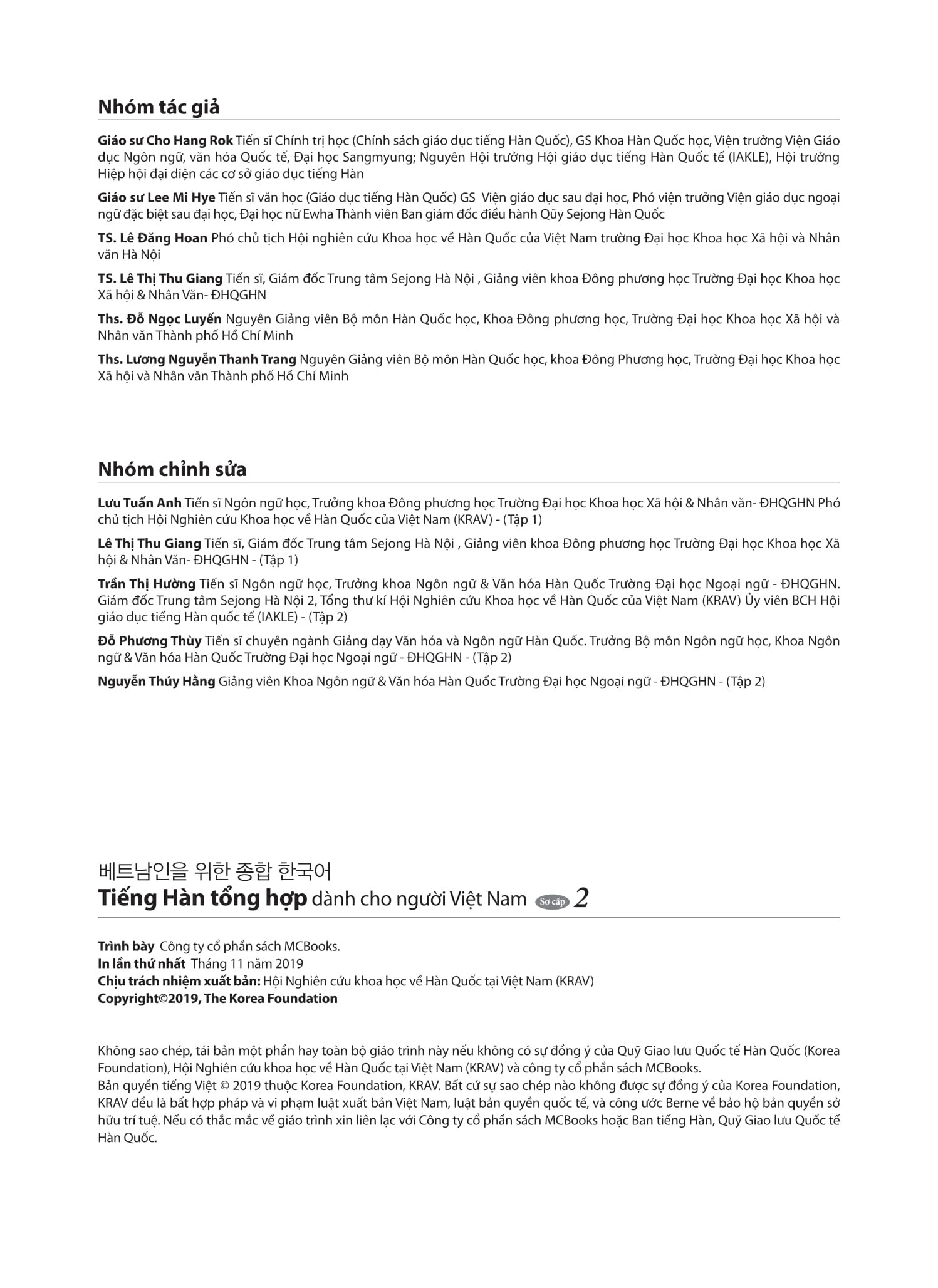 Bo
						
										
										Tieng Han Tong Hop Danh Cho Nguoi Viet Nam - So Cap 2 -  Ban Mau