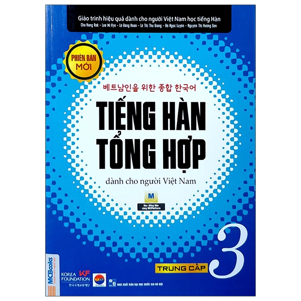 bộ tiếng hàn tổng hợp dành cho người việt nam - trung cấp 3 - bản đen trắng (phiên bản mới)