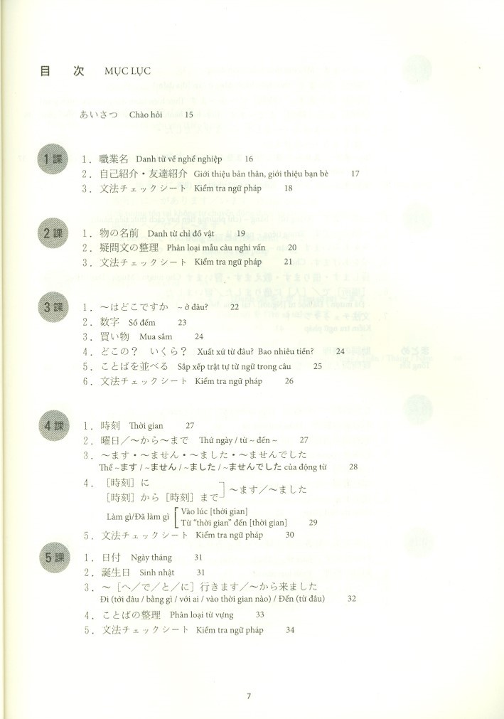 bộ tiếng nhật cho mọi người sơ cấp 1 - viết - nhớ các mẫu câu (bản mới)