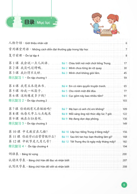 Bộ Tiếng Trung Dành Cho Học Sinh Tiểu Học - Tập 5