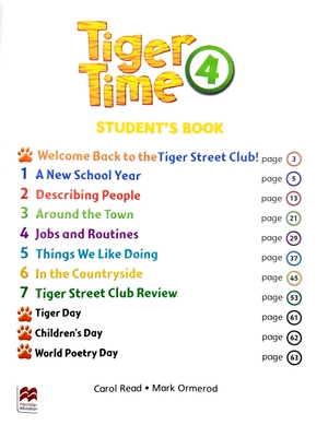 bộ tiger time level 4 student book + ebook pack