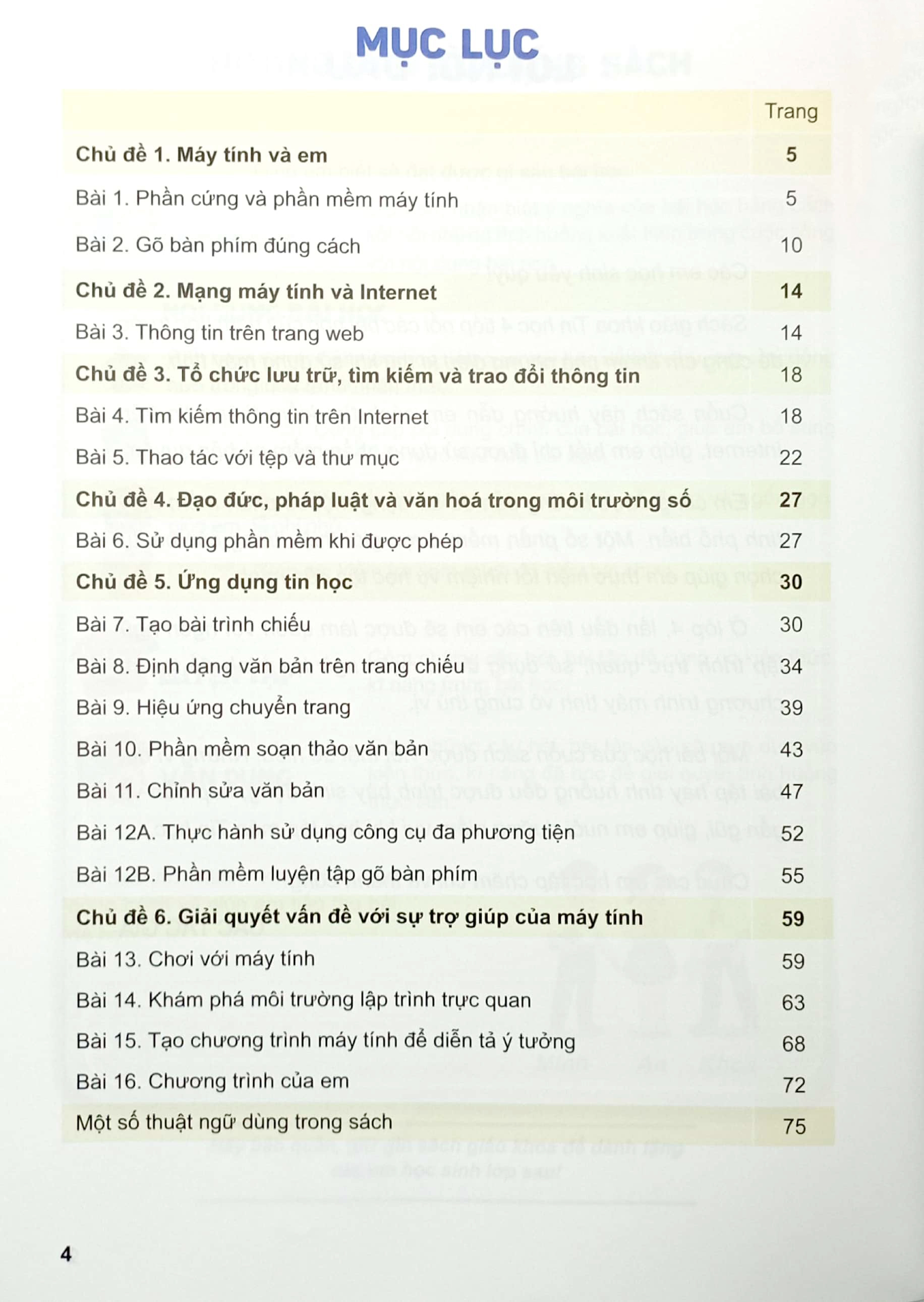 bộ tin học 4 (kết nối tri thức) (chuẩn)