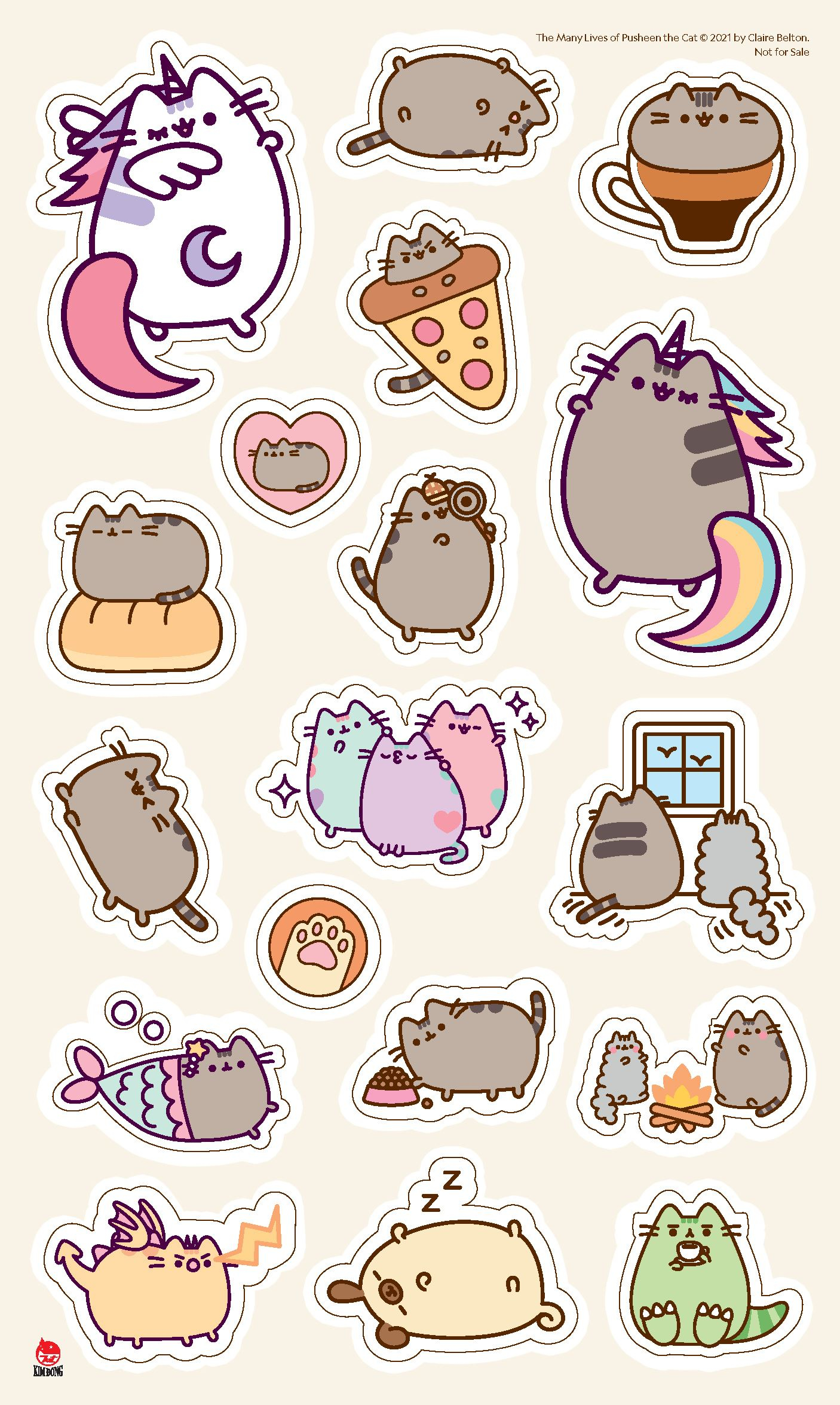 Bo
						
										
										To La Meo Pusheen - Tap 2 - Cuoc Song Muon Mau Cua Pusheen - Tang Kem Sticker