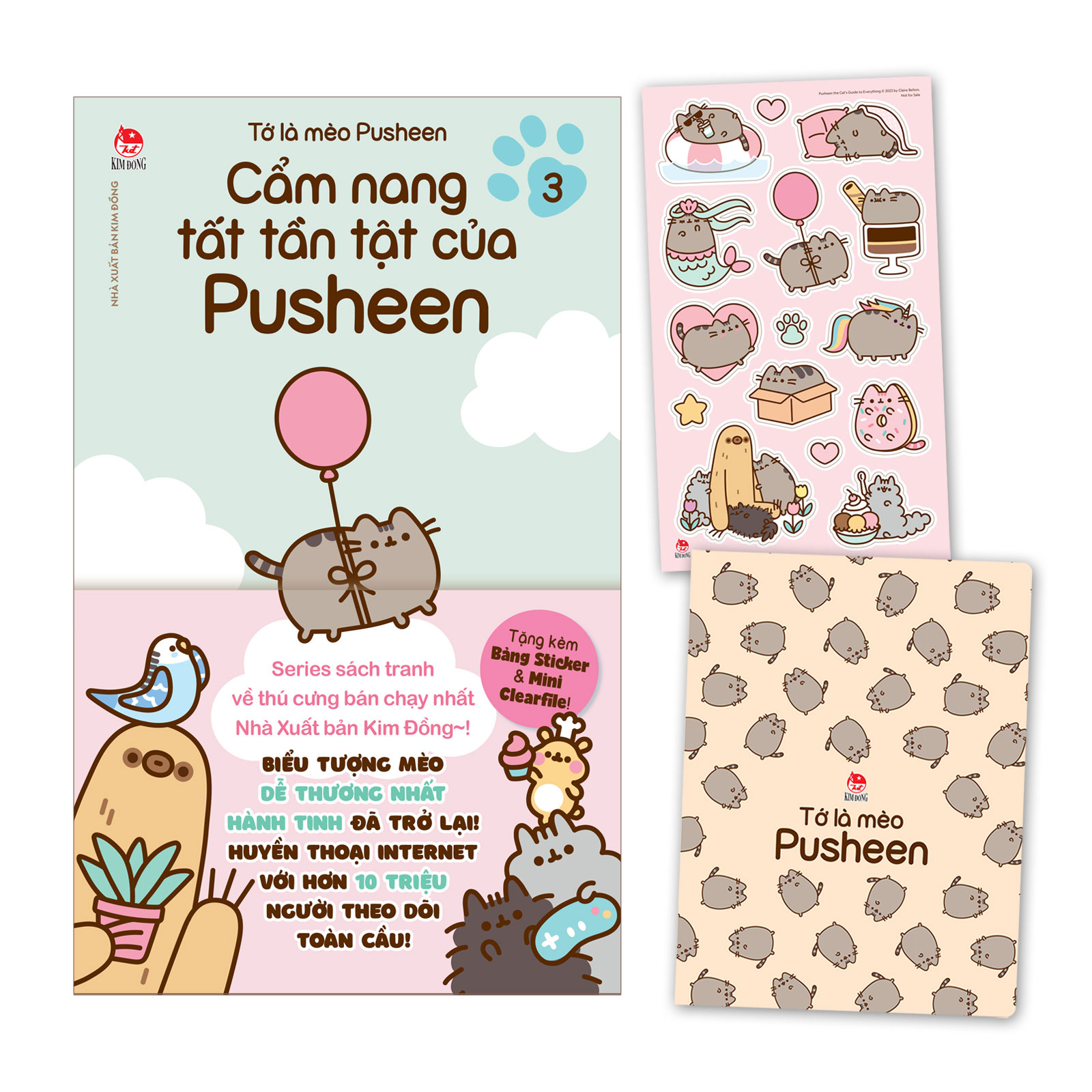 Bo
						
										
										To La Meo Pusheen - Tap 3 - Cam Nang Tat Tan Tat Cua Pusheen - Tang Kem Bang Sticker + Mini Clearfile