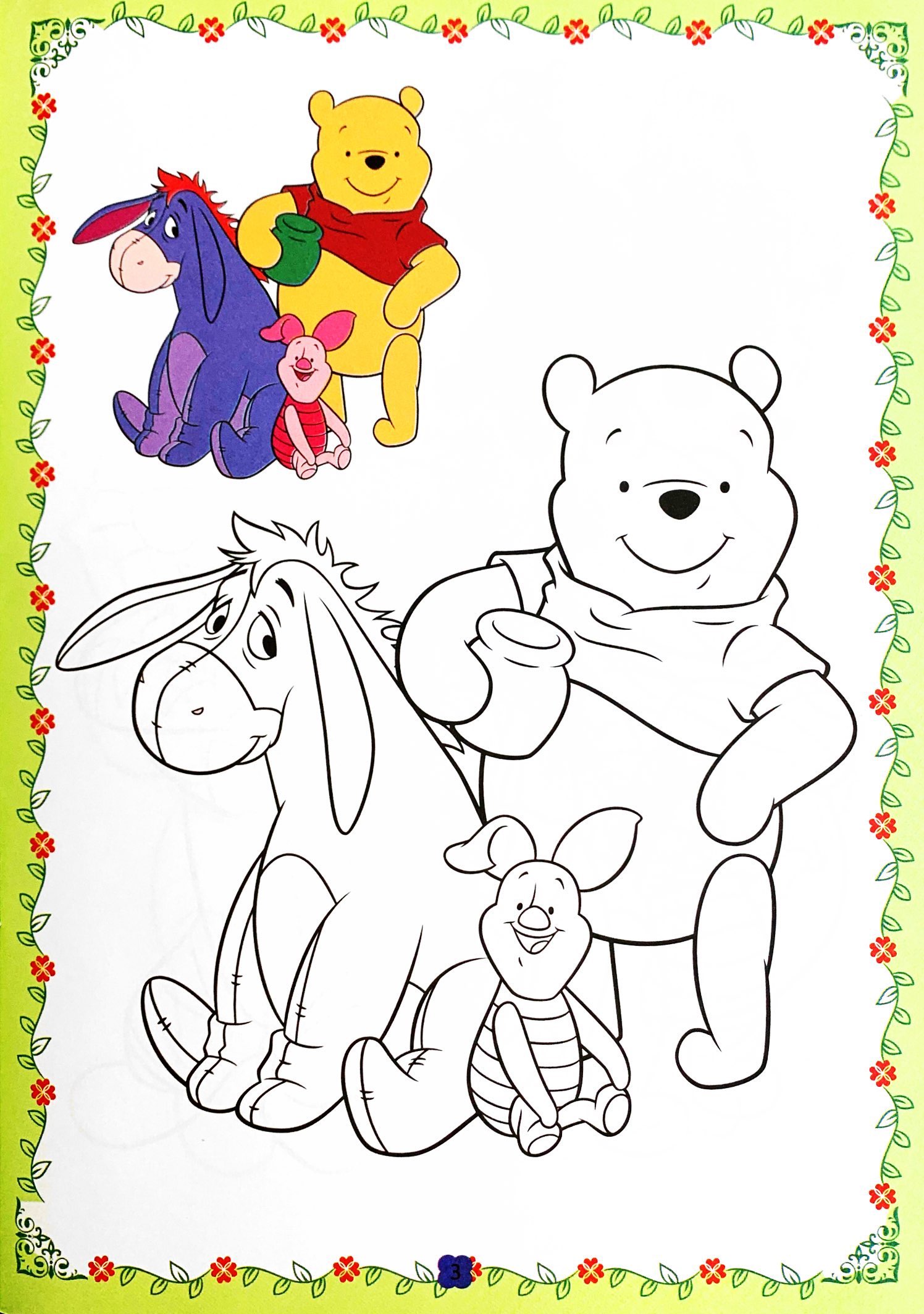 bộ tô màu babies 3 - pooh và những người bạn