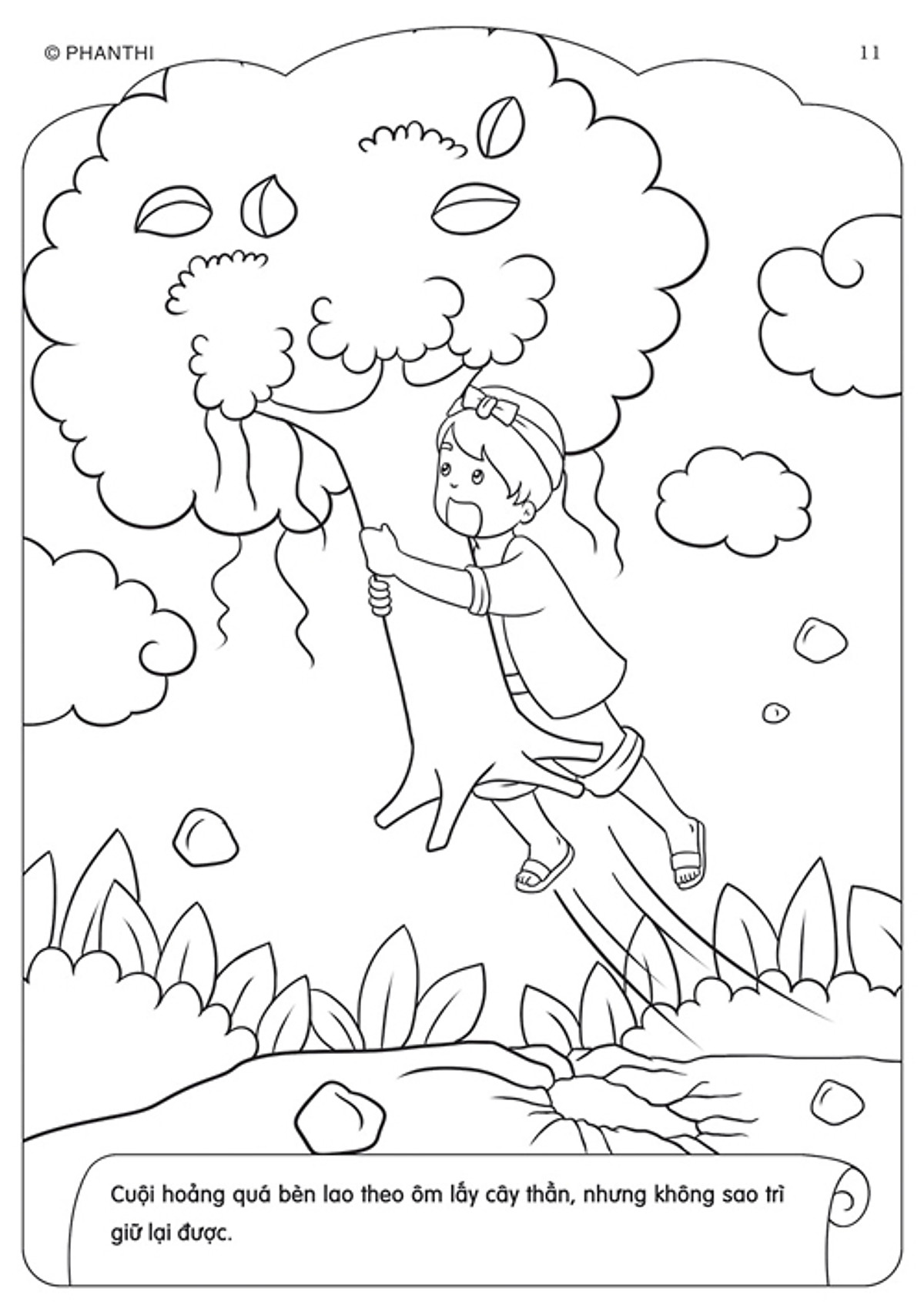 bộ tô màu bé yêu cổ tích 8 - sự tích chú cuội