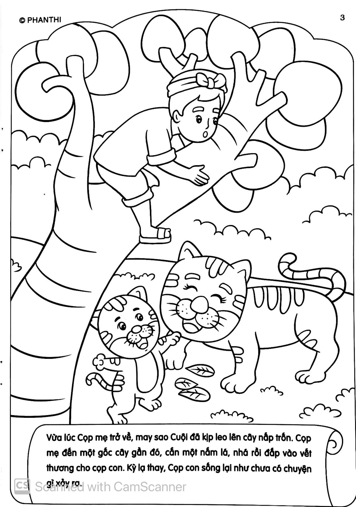 bộ tô màu bé yêu cổ tích 8 - sự tích chú cuội