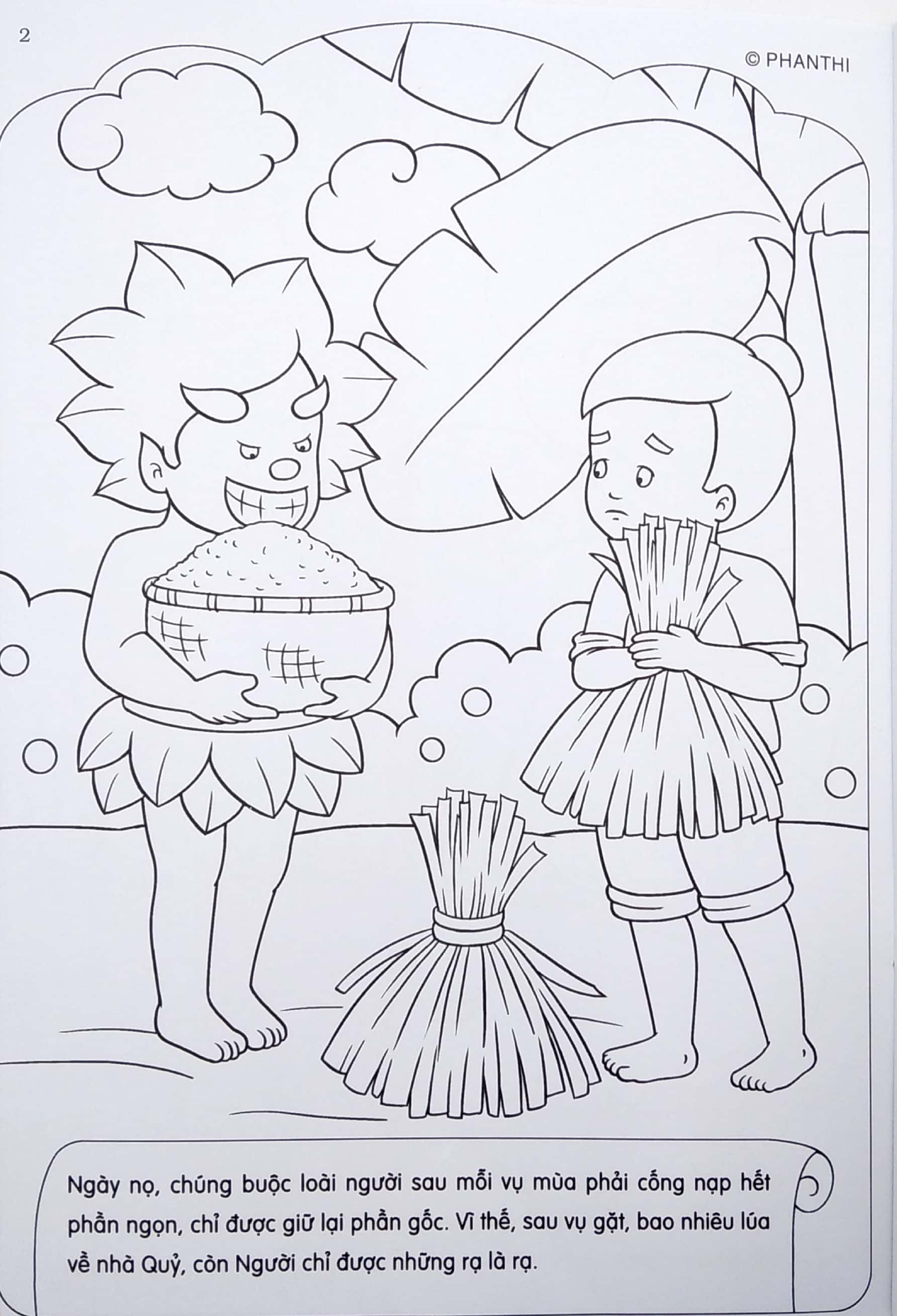 bộ tô màu bé yêu cổ tích - tập 11: cây nêu ngày tết