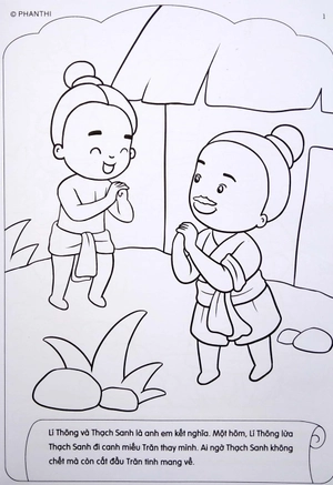 bộ tô màu bé yêu cổ tích - tập 2: tếng đàn thạch sanh