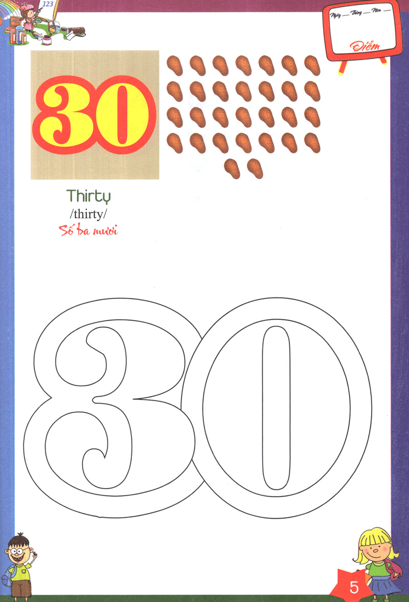 bộ tô màu chữ số và học đánh vần tiếng anh dành cho bé quyển 2