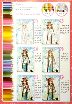 bộ tô màu công chúa cổ tích - tập 2