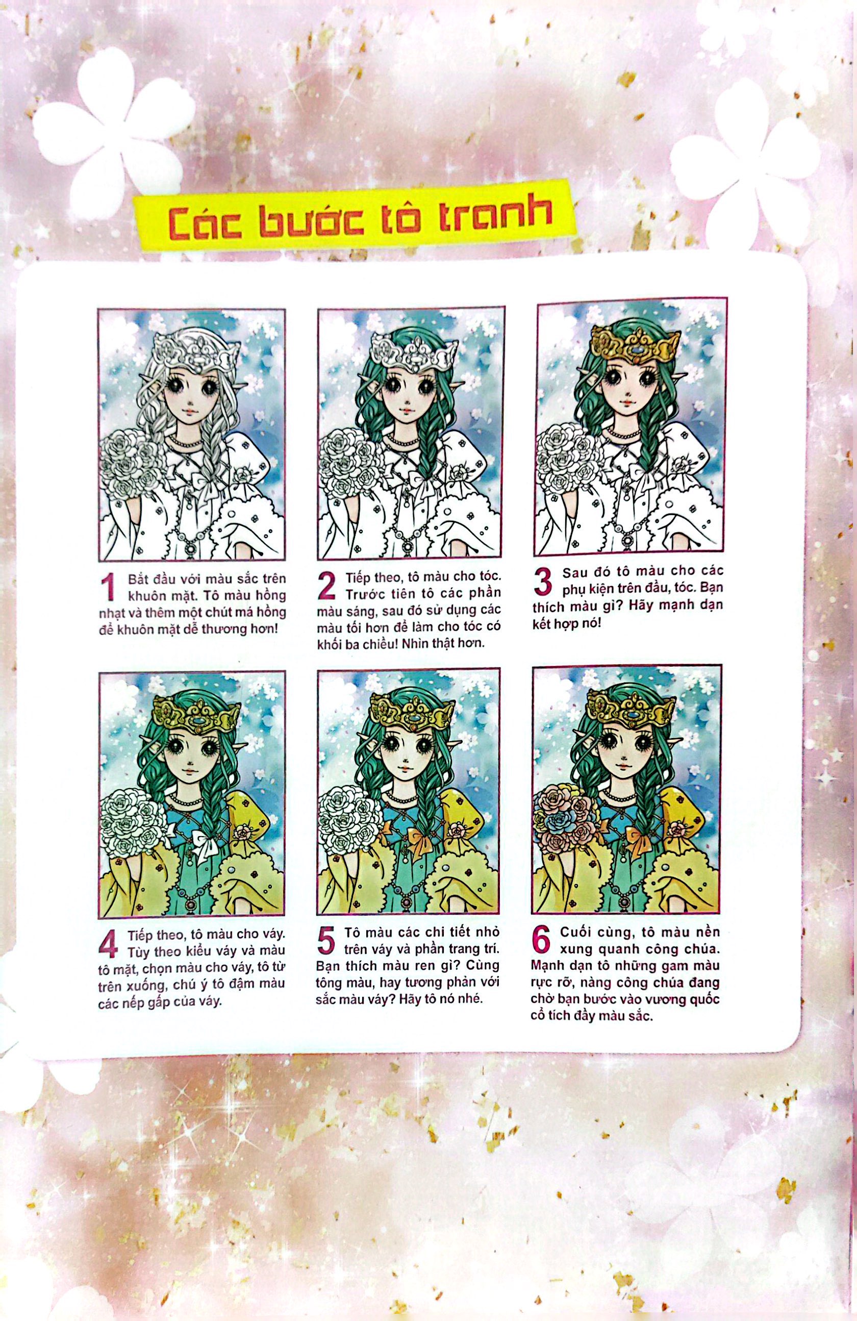 bộ tô màu công chúa - công chúa cổ điển - tập 1 (tái bản 2023)