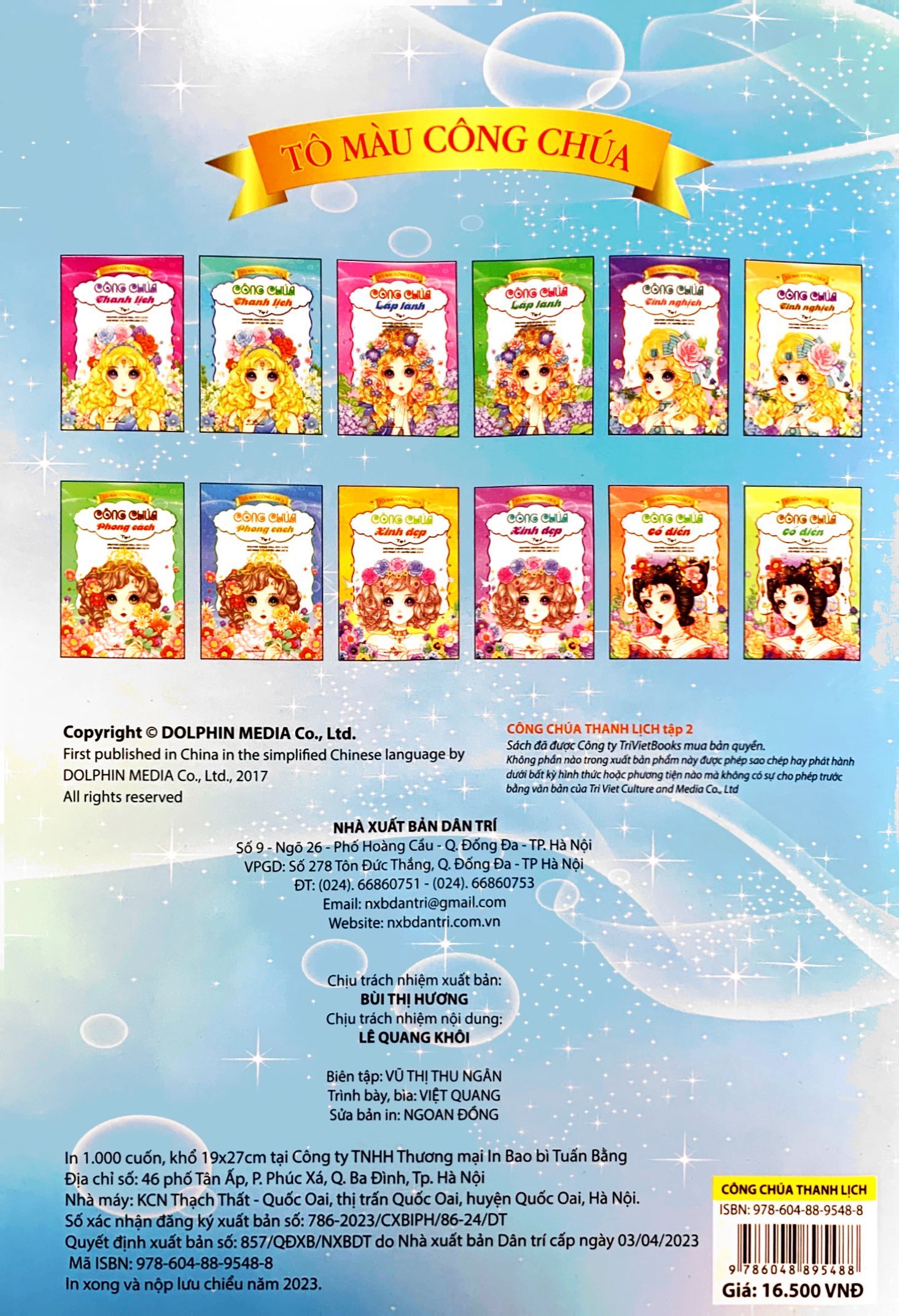 bộ tô màu công chúa - công chúa thanh lịch - tập 2 (tái bản 2023)