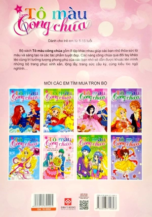 bộ tô màu công chúa - công chúa và bạch mã hoàng tử tập 1