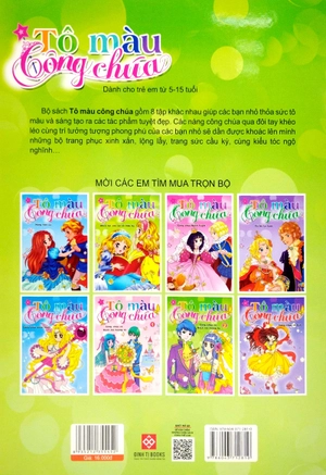 bộ tô màu công chúa - công chúa và bạch mã hoàng tử tập 2