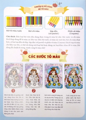 bộ tô màu công chúa đáng yêu - tập 3