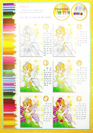 bộ tô màu công chúa - nàng tiên tinh nghịch - tập 1